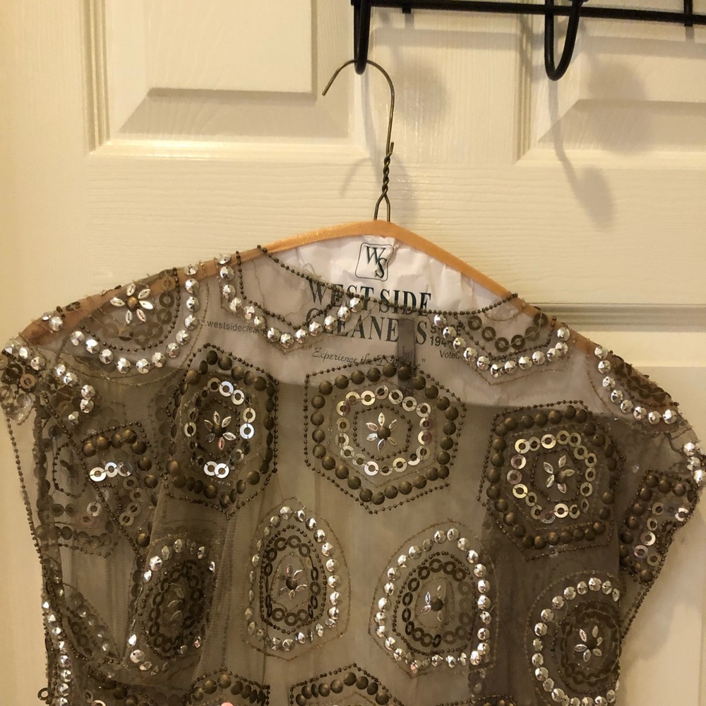Studded cropped vest